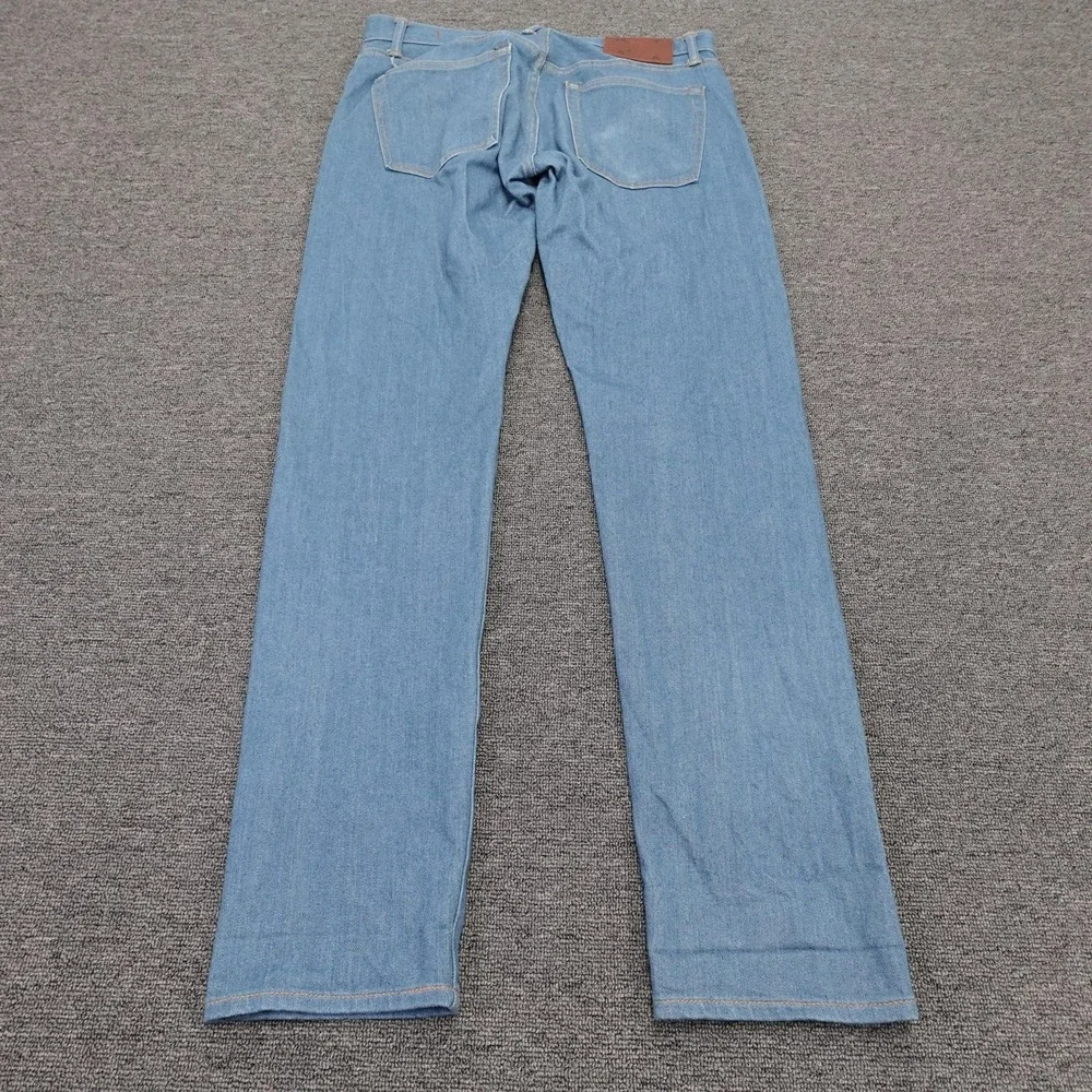 KATO' By Hiroshi Kato The Pen Slim Jeans Mens 31x32 Blue Raw Stretch Denim Pants